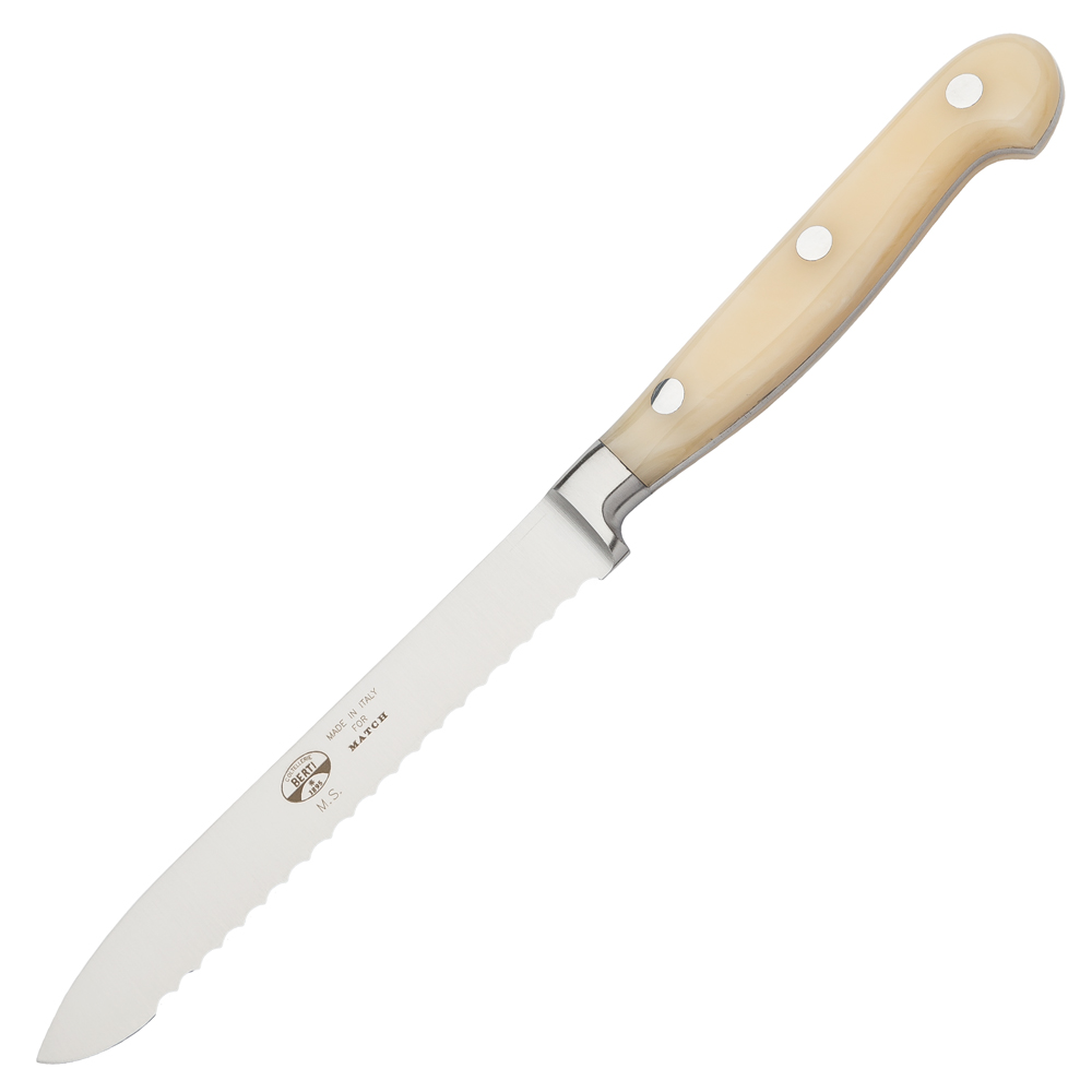 Coltellerie Berti for Match Tomato Knife - White Lucite