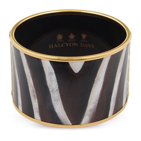 Halcyon Days Zebra Print Bangle Medium - Peter's of Kensington