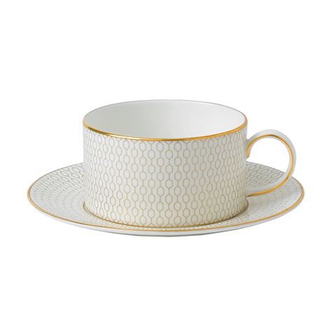 Wedgwood Gio Gold Teacup & Saucer - Peter's of Kensington