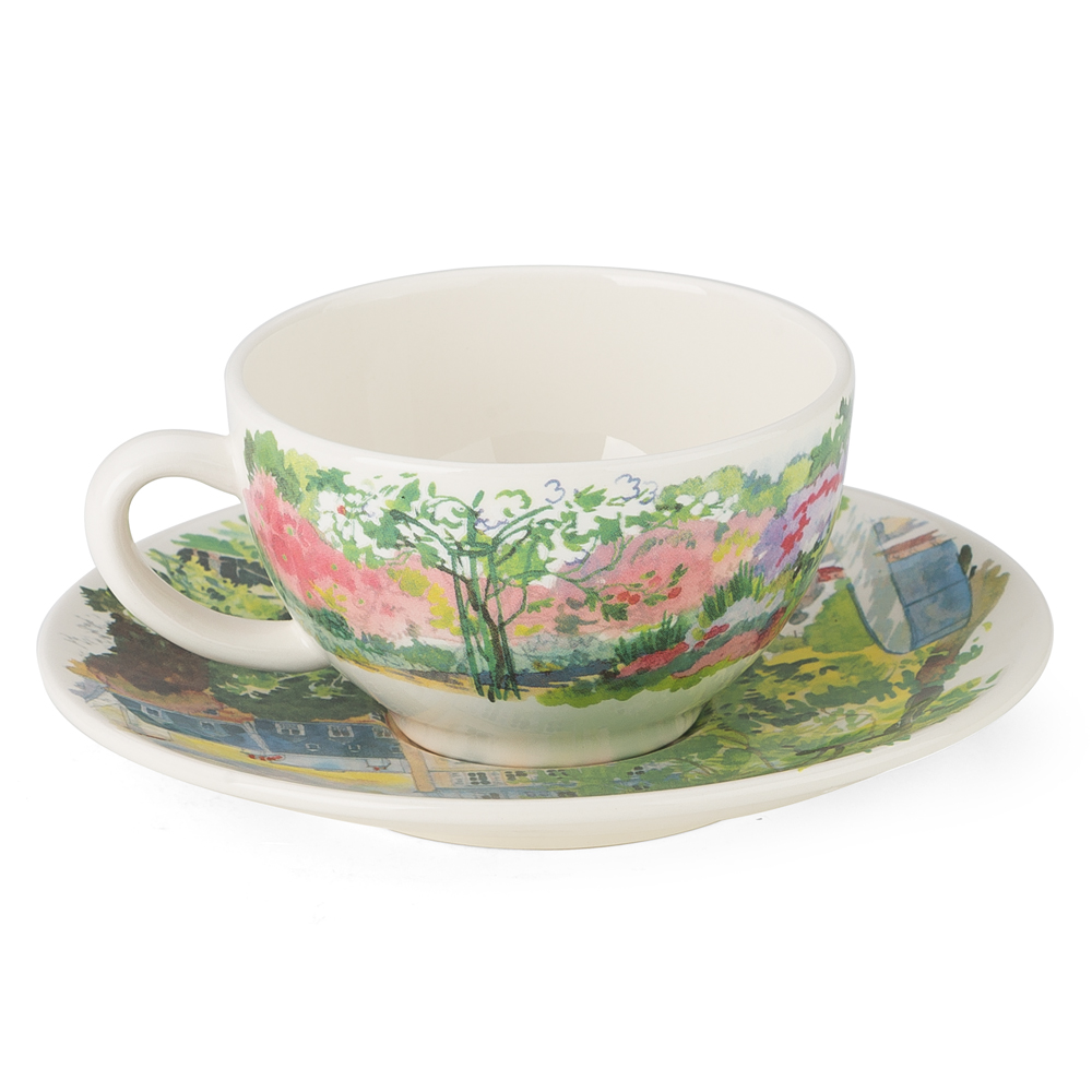 Gien Paris a Giverny Teacup & Saucer Set 4pce Peter's of Kensington