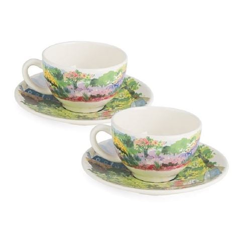 Gien - Paris a Giverny Teacup & Saucer Set 4pce