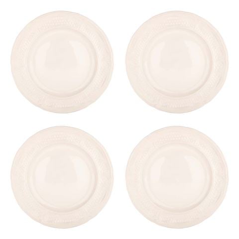 Gien - Pont Aux Choux White Dinner Plate Set 4pce