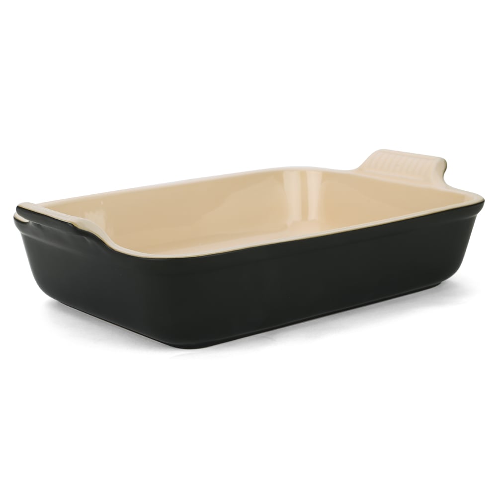 Le Creuset Heritage Rectangular Dish Satin Black 32cm Peter's of