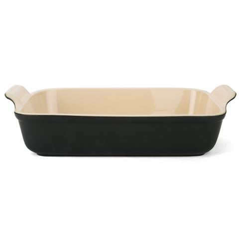 Le Creuset Heritage Rectangular Dish Satin Black 32cm - Peter's of Kensington