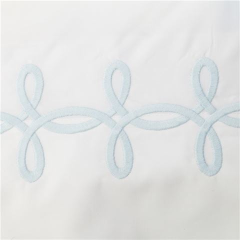 Matouk Gordian Knot Pillowcase European Sham Blue - Peter's of Kensington
