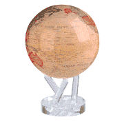 Mova - Antique Spinning Globe Medium Beige