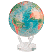 Mova - Relief Spinning Globe Large Blue