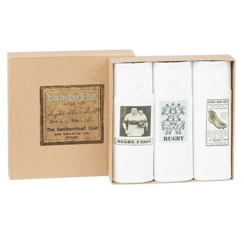 Tamielle - Men's Rugby Union Handkerchief Set 3pce
