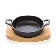 Pyrolux - Pyrocast Round Gratin with Maple Tray 12cm
