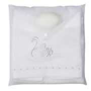 Pilbeam - Embroidered Hand Towel & Soap Set Silver Swan