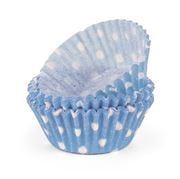 Regency - Polka Dot Mini Baking Cups Blue & White 40pce