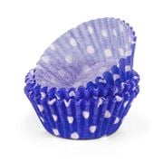 Regency - Polka Dot Mini Baking Cups Cobalt Blue & White 40p