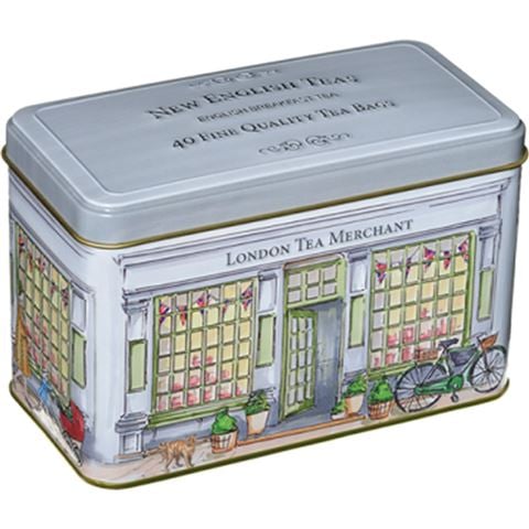 New English Teas Limited - English B/fast Merchant Shop Tin 40 Bags