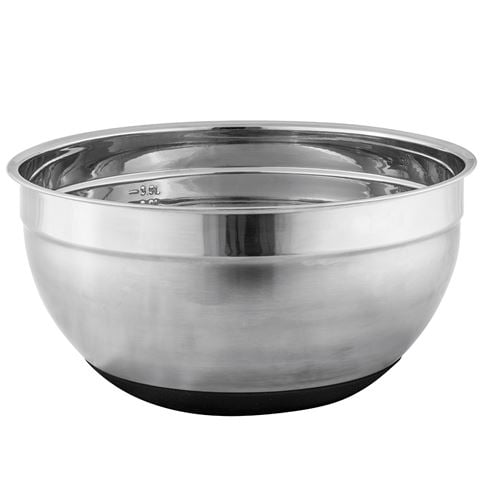 stainless steel mixing bowls with lids and rubber bottoms