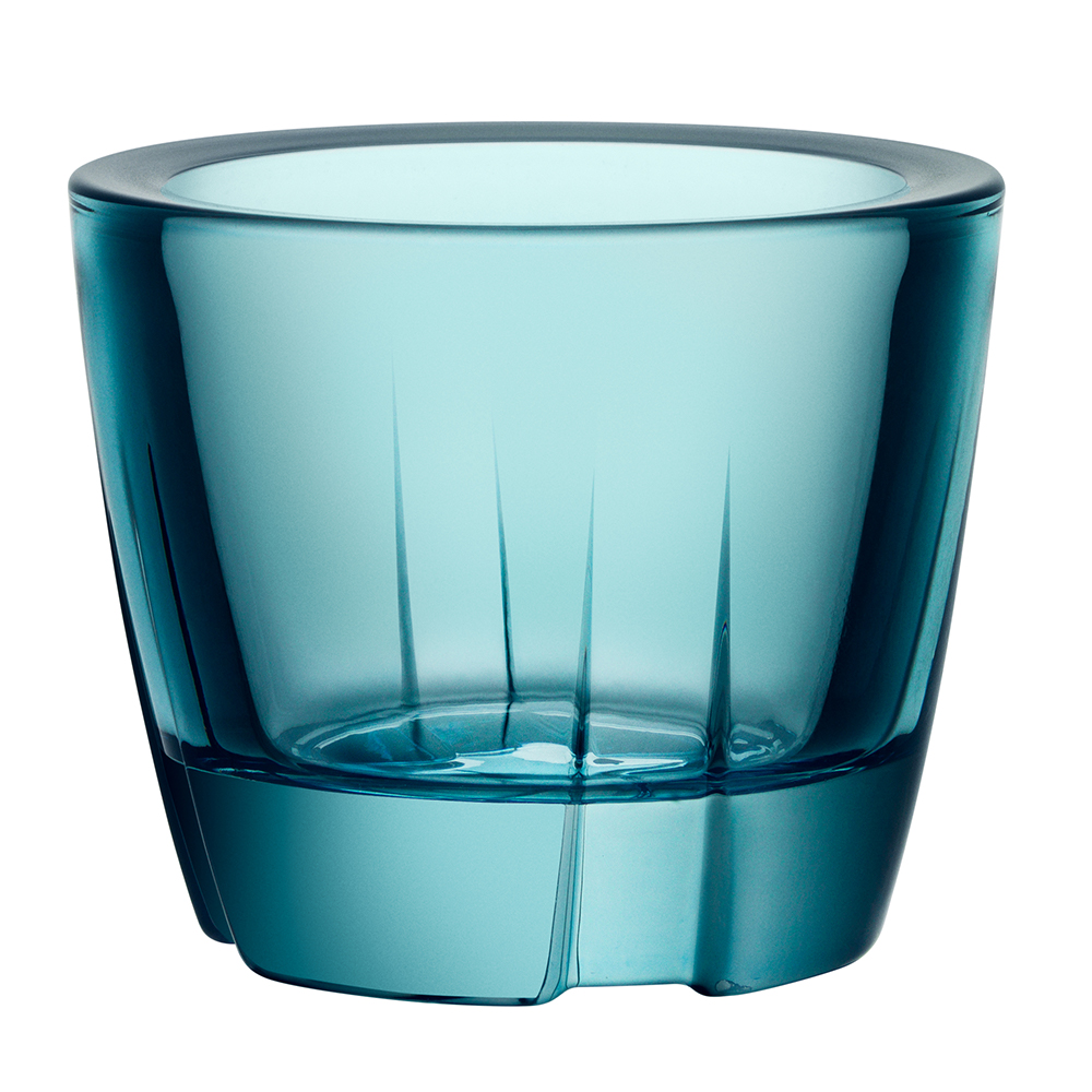 Kosta Boda Bruk Votive Candle Holder Sea Turquoise Peter's of