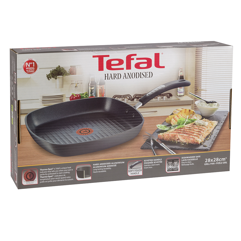 Tefal Speciality Square Grill Pan 28cm Peter's of Kensington