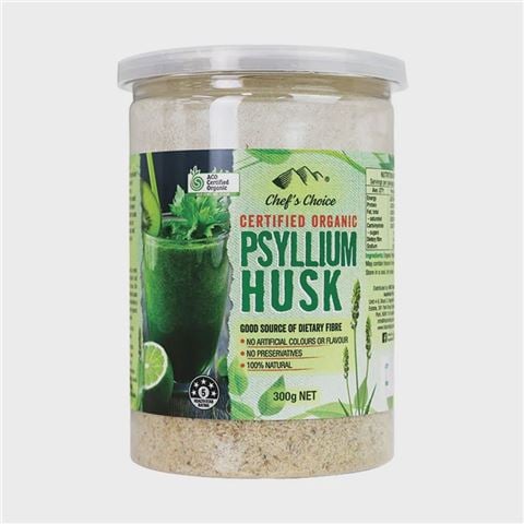 Chef's Choice Certifed Organic Psyllium Husk 300g - Peter's of Kensington