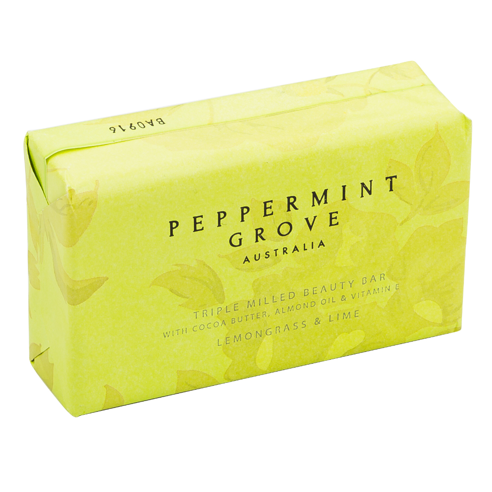 Peppermint Grove Lemongrass & Lime Beauty Bar 200g Peter's of
