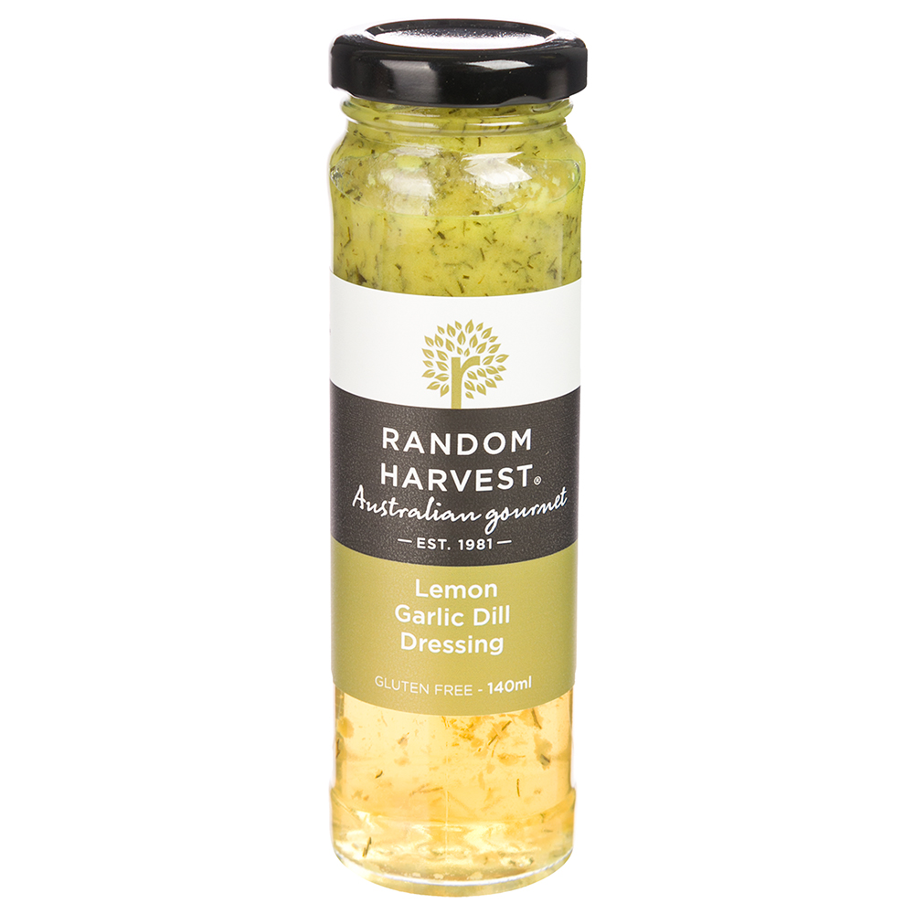 Random Harvest Lemon Garlic Dill Dressing 140ml Peter's of Kensington