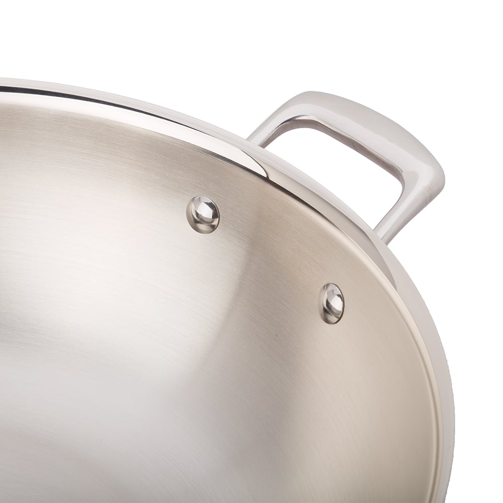 Essteele Per Sempre S/Steel Wok With Lid 34cm/7.2L Peter's of