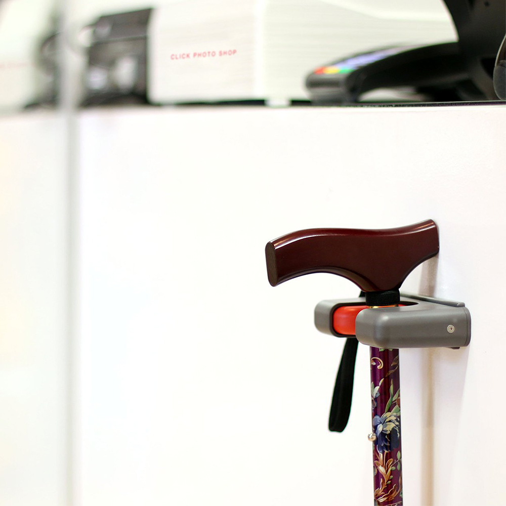 Classic Canes Dropmenot Cane Holder Grey Peter's of Kensington