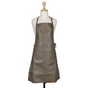 Dutchdeluxes - BBQ Style Leather Apron Grey/Cognac