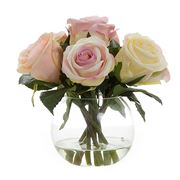 Florabelle - Rose Bouquet In Water Pink & Cream