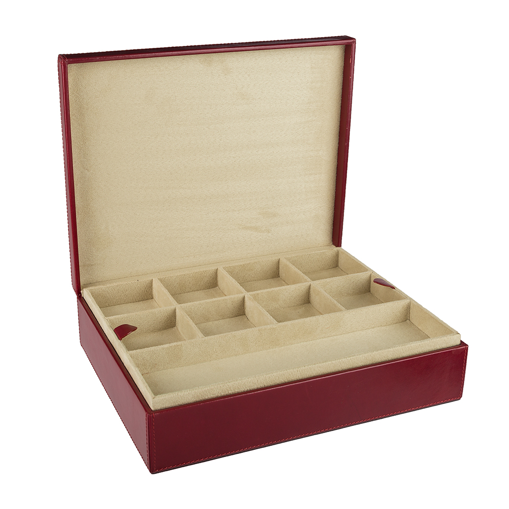 Redd Leather - Dakota Jewellery Box w/ Lift-Out Tray Cherry | Peter's ...