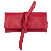 Redd Leather - Nappa Jewellery Roll Red