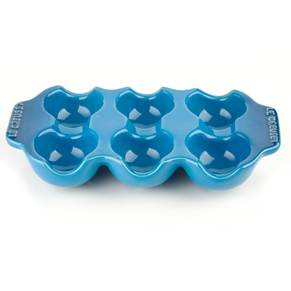 Le Creuset Marseille Blue Stoneware Egg Tray Peter's of Kensington