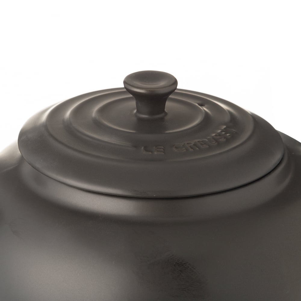Le Creuset Stoneware Teapot With S/S Infuser Satin Black Peter's of