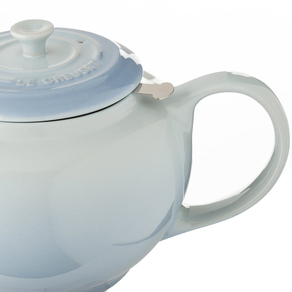 Le Creuset Stoneware Teapot With S/S Infuser Coastal Blue Peter's