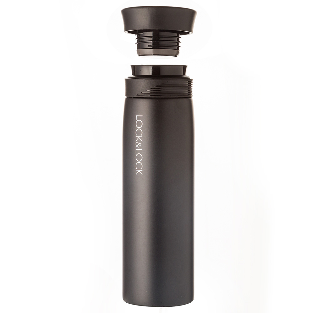 Lock & Lock Line Tumbler Black 400ml Peter's of Kensington