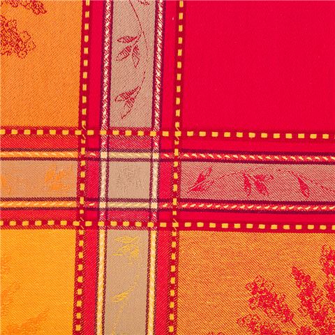 L'Ensoleillade Senanque Red Tablecloth Coated 350x160cm - Peter's of Kensington