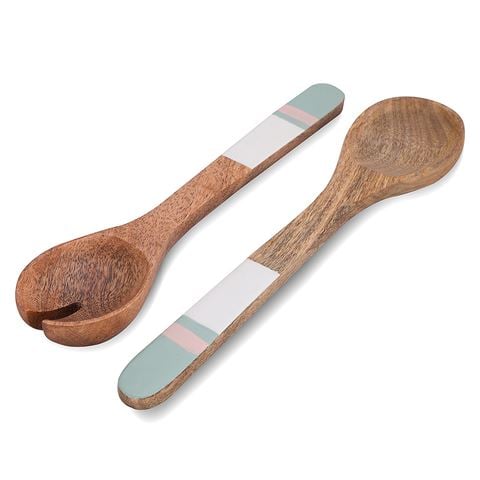 Davis & Waddell - Ojai Salad Server Pink Set 2pce