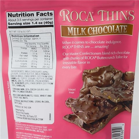 Brown & Haley - Milk Chocolate Roca Thins