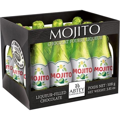 Abtey Chocolatiers - Mojito Cocktail  Bottles w/Dark Chocolate 108g