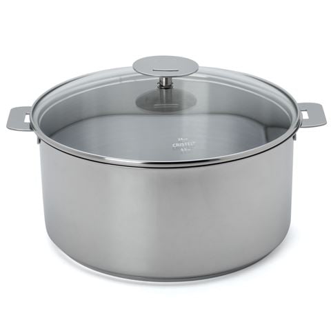 Cristel Mutine Stewpot w/Glass Lid 24cm/5.1L Rem Handle - Peter's of Kensington