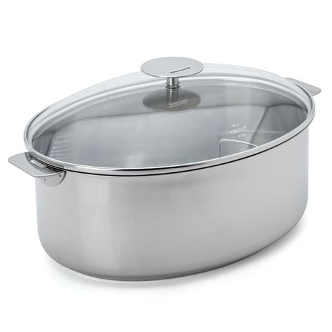 Cristel - Mutine Oval Stewpot w/Lid 30cm/5.8L Rem Handle
