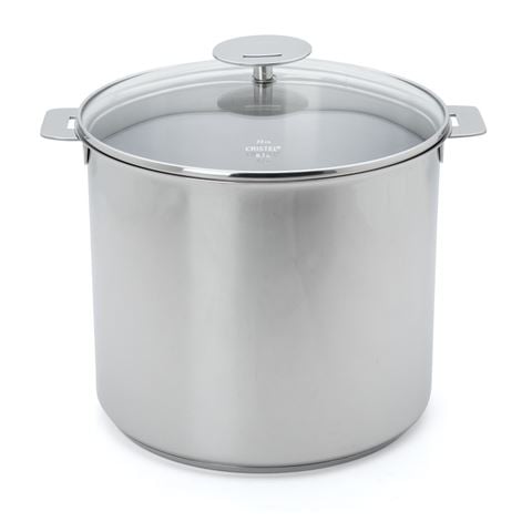 Cristel Mutine Stockpot w/Glass Lid 22cm/7.2L Rem Handle - Peter's of Kensington