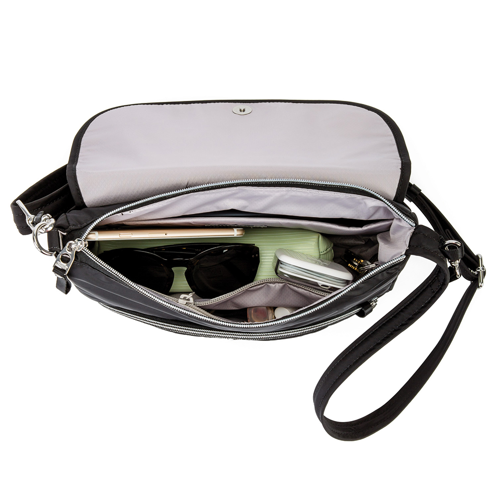Pacsafe Stylesafe Crossbody Bag Black Peter's of Kensington