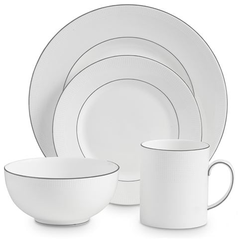 Wedgwood - Vera Wang Blanc Sur Blanc 4pce Place Setting | Peter's