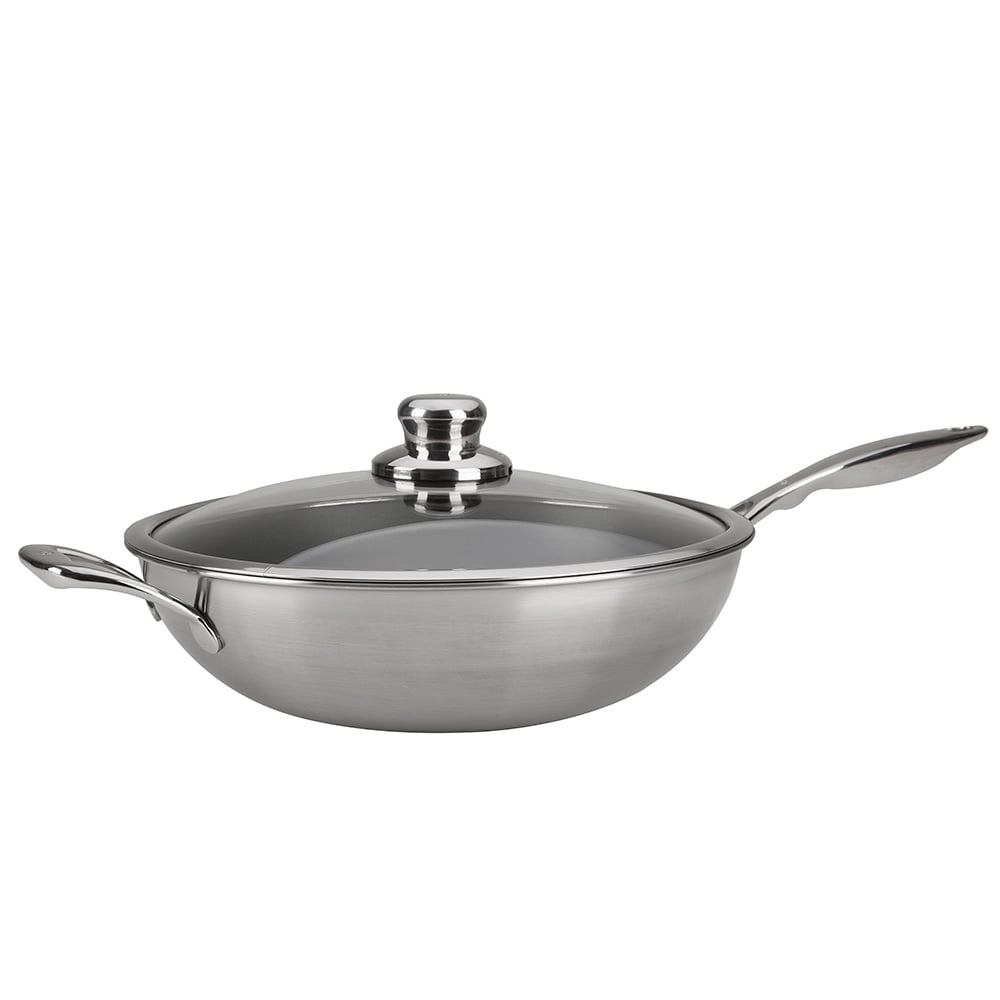 Swiss Diamond Prestige Clad XD Induction Wok + Lid 32cm Peter's of