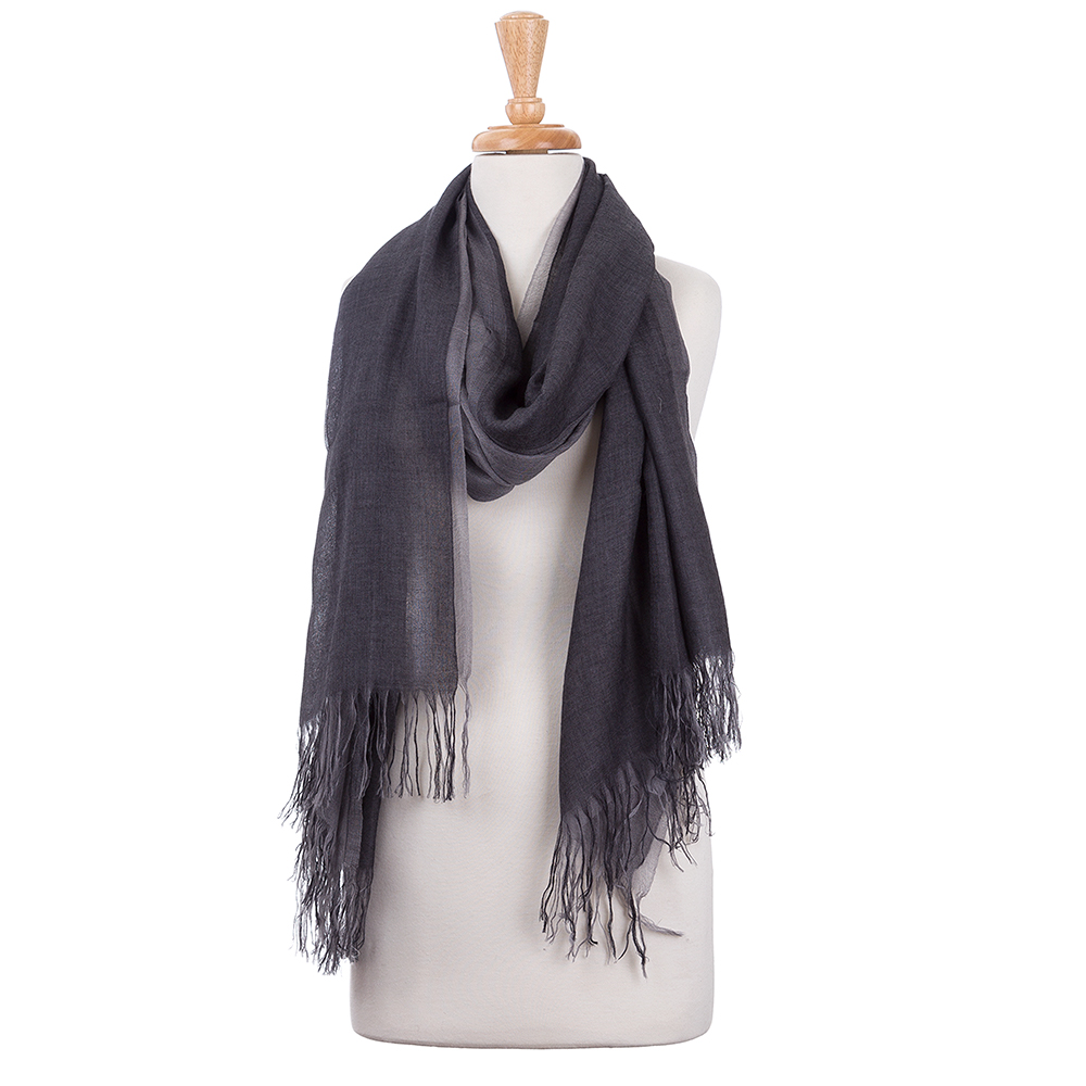 Nature Knit - Double Layer Ivory/Dark Scarf 70x210cm | Peter's of ...