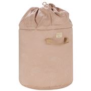 Nobodinoz - Bamboo Toy Bag Small White Bubble/Misty Pink
