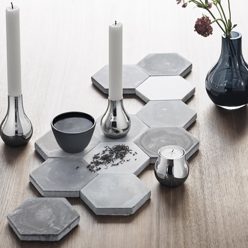 Jensen Cafu Stainless Steel Tealight Holder Set 2pce Peter's