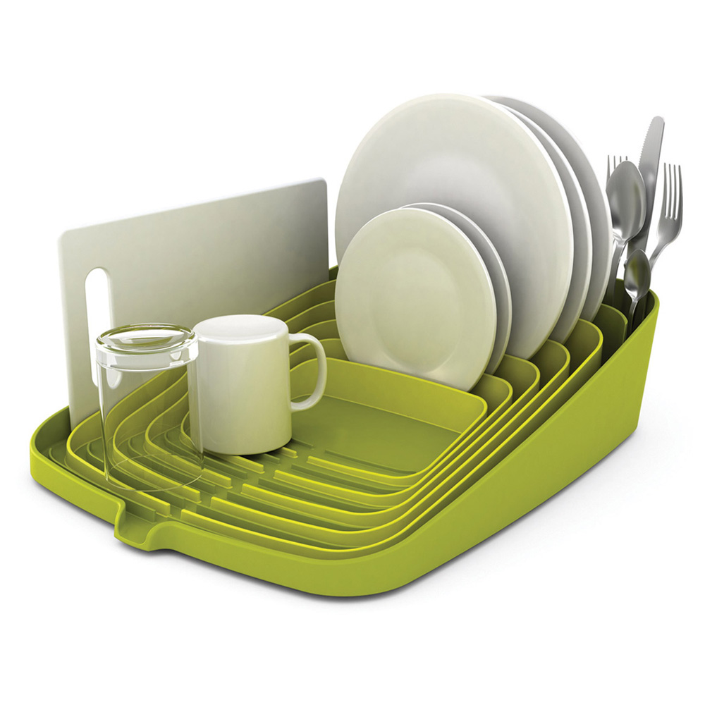 Joseph Joseph Arena Self Draining Dish Rack Green