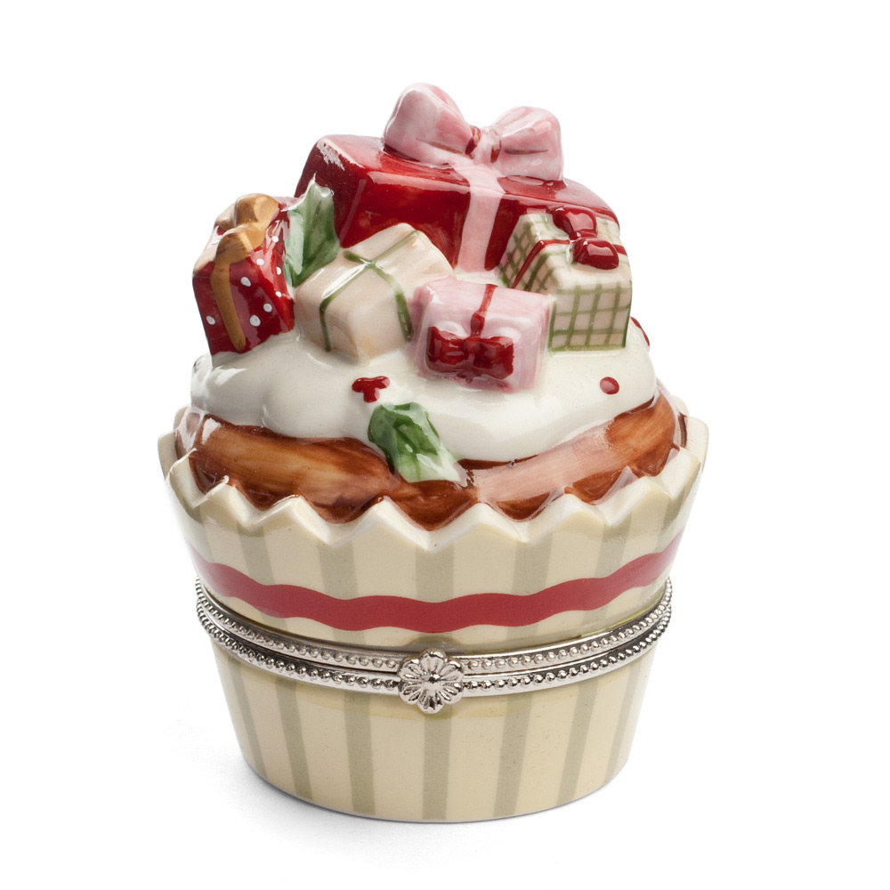 V&B Bakery Delight Christmas Cupcake Trinket Box