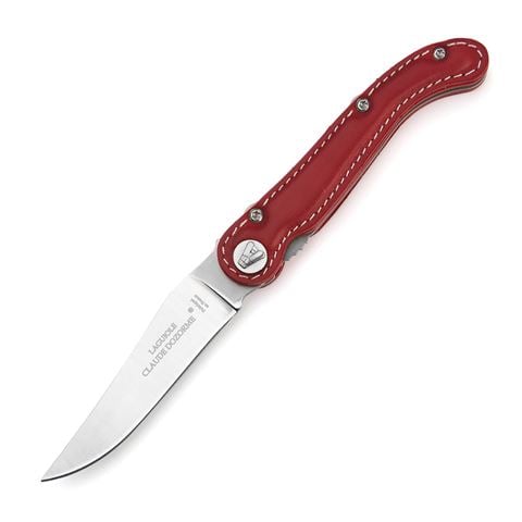 Claude Dozorme Leather Pocket Knife Handled Red - Peter's of Kensington