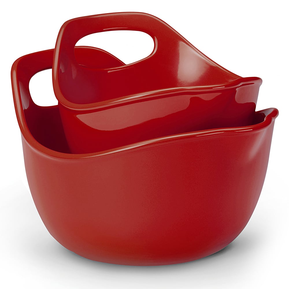 Rachael Ray Red Mixing Bowl Set 2pce